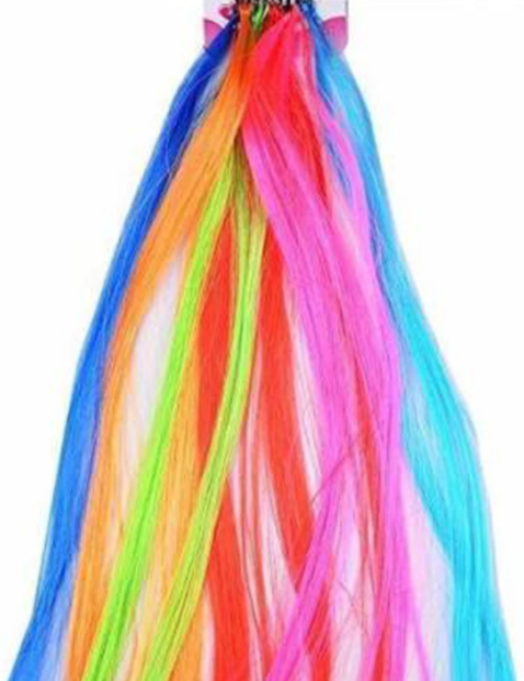 Coloured hair streaks